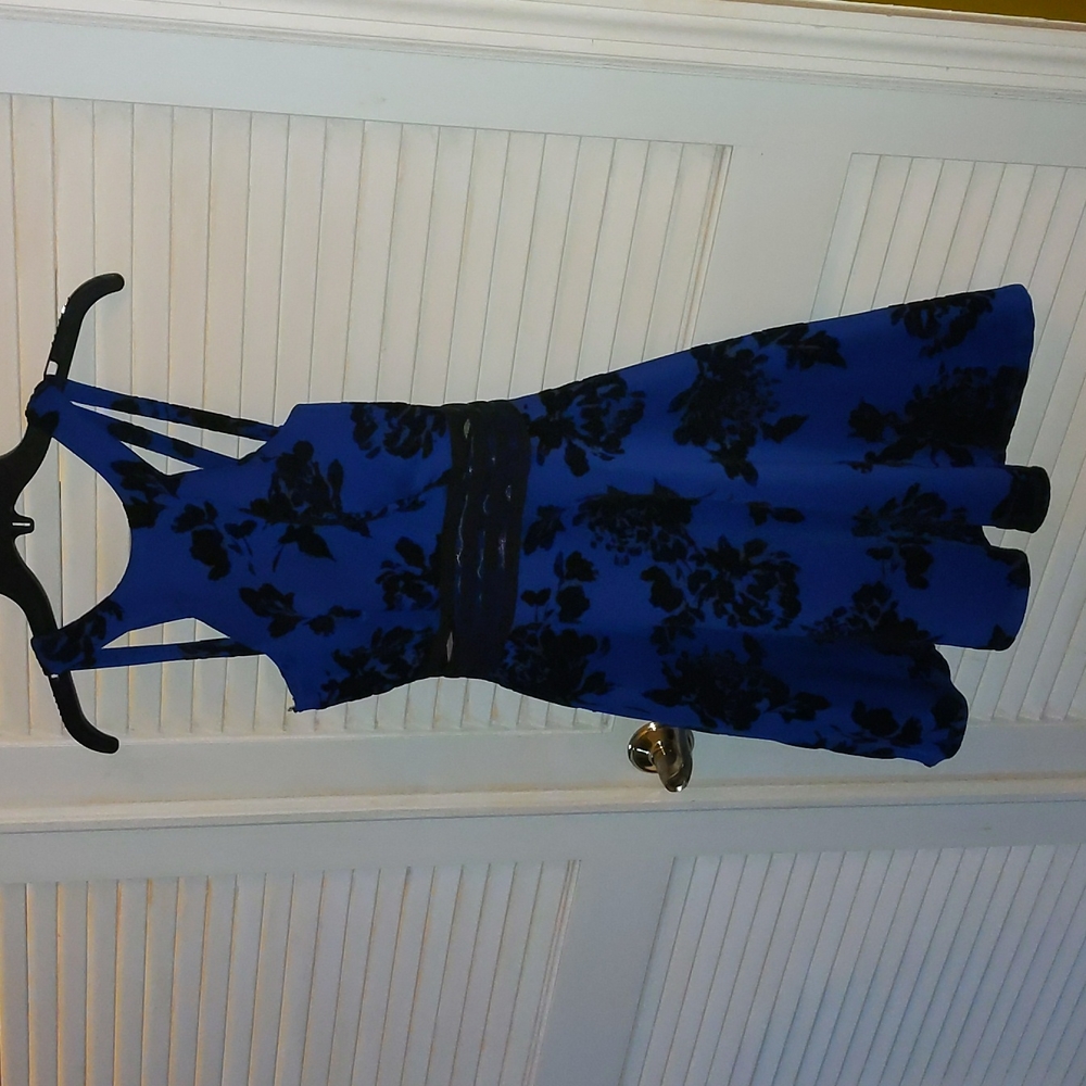Blue semiformal dress